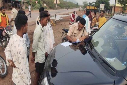 छत्तीसगढ़-पुलिस-का-बड़ा-एक्शन,-यातायात-नियम-तोड़ने-पर-62-वाहन-चालकों-के-चालान